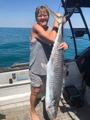 Jules is out there,  Karumba and about. She is fishing for big ones,  no